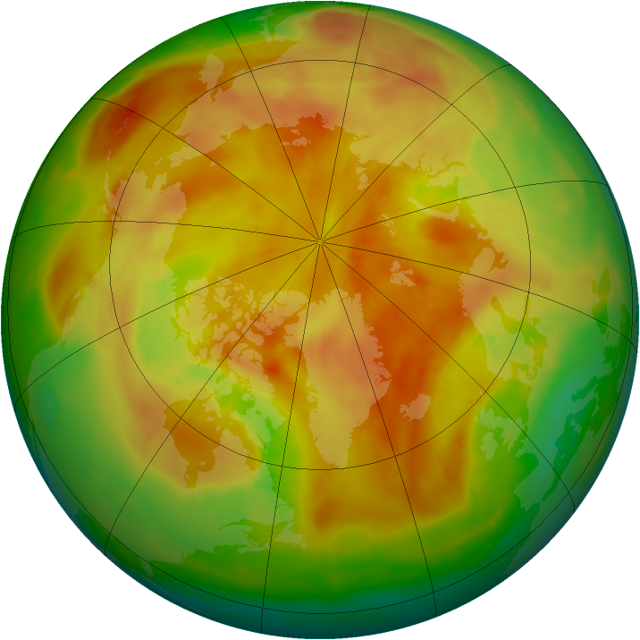 Arctic ozone map for 04 May 2015